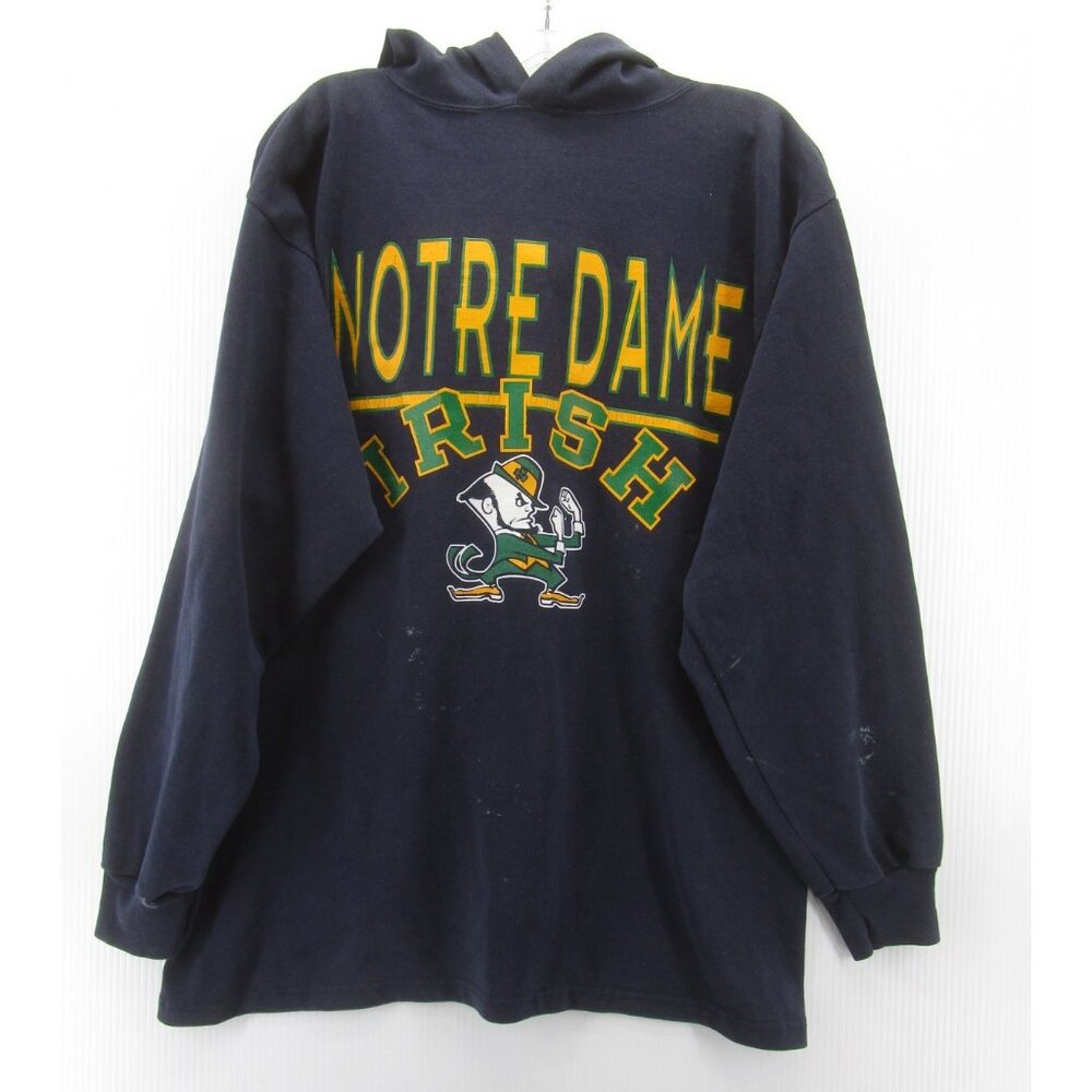 VINTAGE Notre Dame Fighting Irish Sweatshirt Medium Champion 90s USA *